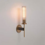Candlestick Single Head Crystal Shade Wall Sconce