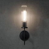 Candlestick Single Head Crystal Shade Wall Sconce