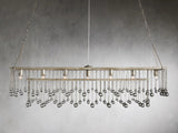 Aubrey Crystal Ball  Rectangular Chandelier 47" 60"
