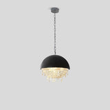 Antizer Spherical Crystal Chandelier Globe Pendant Light