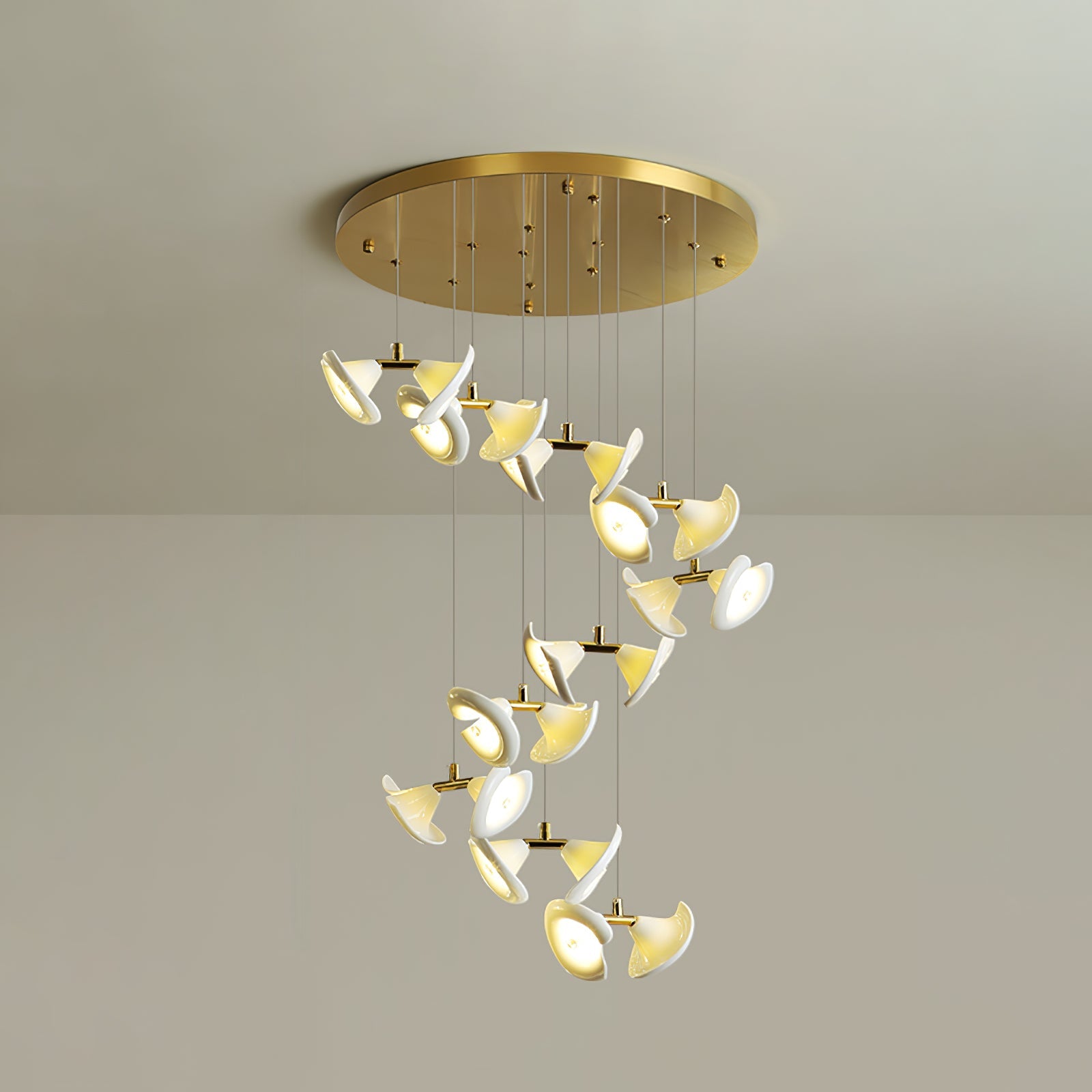 Blossom Double Horn Chandelier