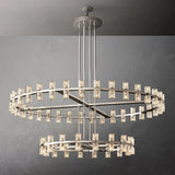 Arcachona Led Round Two-Tier Chandelier For Crystal Cup 60"
