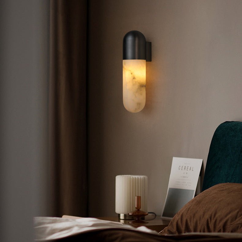 Capsule Alabaster Sconce