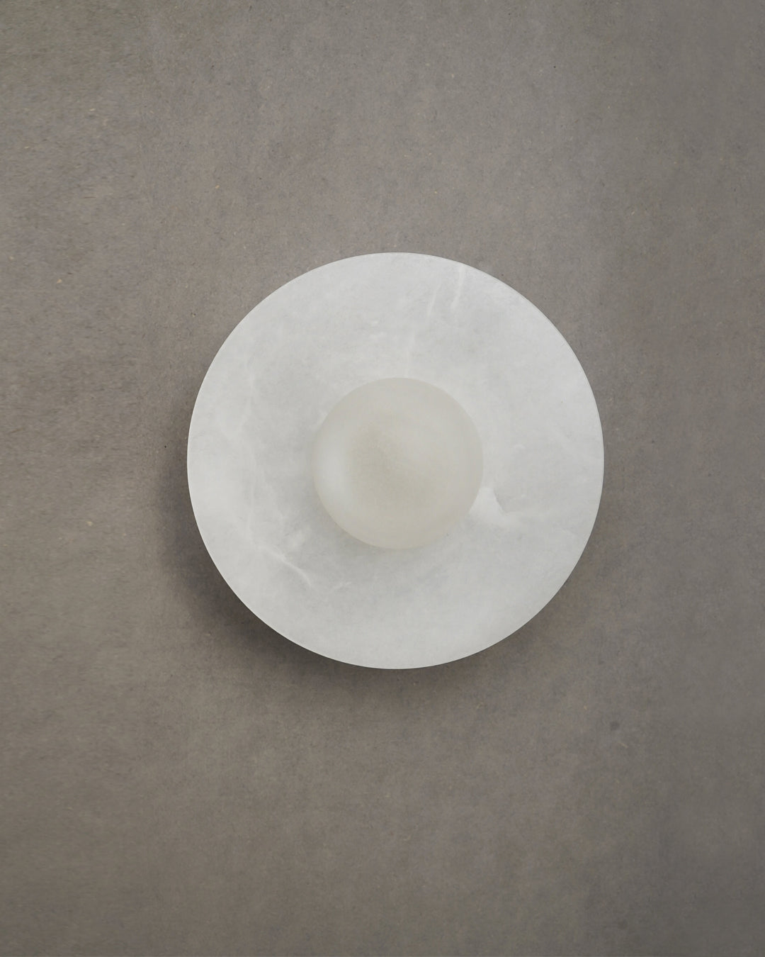 Alba Simple Alabaster Wall Light, 15cm