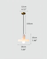 White Alabaster Kitchen Island Pendant Lamp Dia 8Dia 5.9” Height 1-bulb