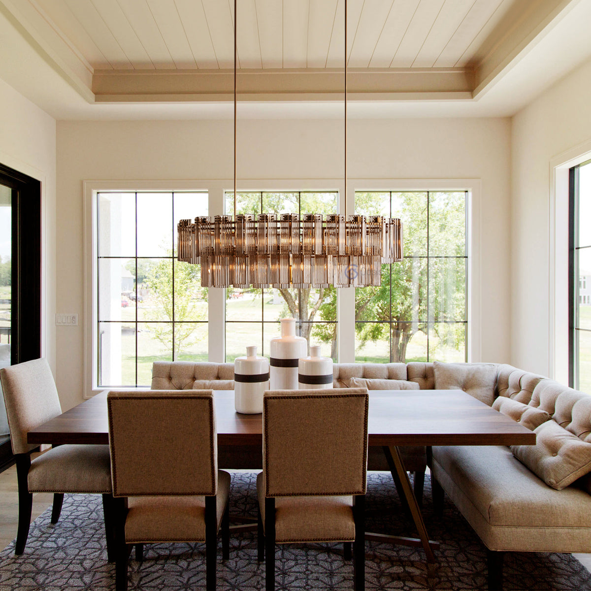 Delsa Oval Chandelier 51" 63" 72"