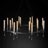 Fontanel Candle Glass Chandelier