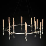Fontanel Candle Glass Chandelier