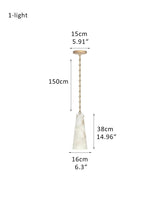 Modern Indoor Lamp,3 light Alabaster Chandelier lamp with adjustable brass/black chain