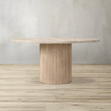 Byron Emperador Round Dining Table