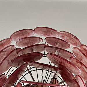 Murano Chandelier 57 Pink