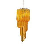 Murano Spiral Prism Glass Chandelier