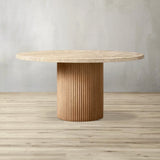 Byron Emperador Round Dining Table