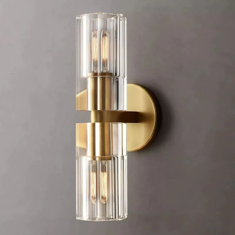 Arcachona Crystal Cup Linear Wall Sconce