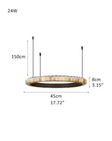 American high cord ceiling alabaster circle pendant lamp for living room