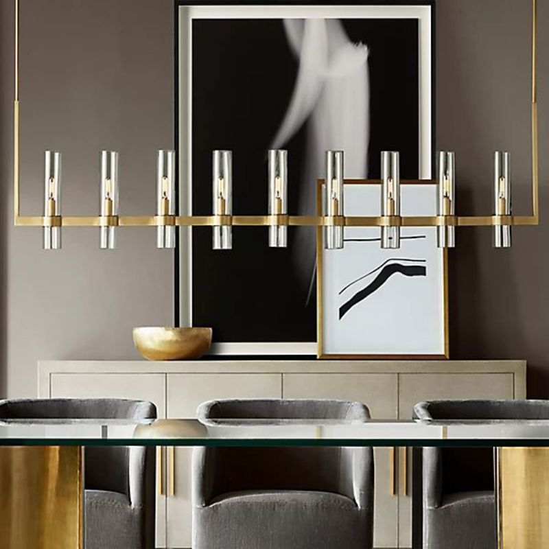 Ravel Modern Fashion Glass Linear Chandelier 83''(Customized)