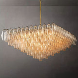 Chiara Glass Square Chandelier 32"