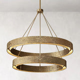 Custom Vouvan Two-Tier Round Chandelier 36"