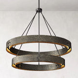 Custom Vouvan Two-Tier Round Chandelier 36"
