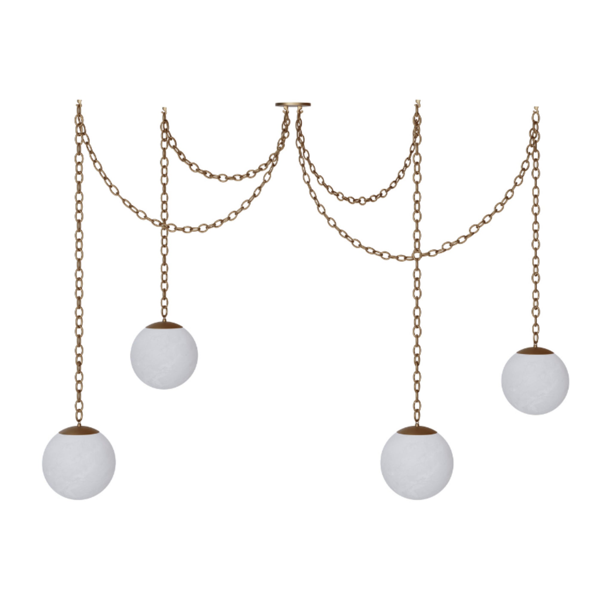 Alabaster 4 Swag Chandelier
