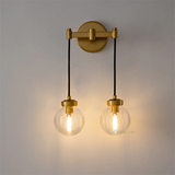 Pearl Glass Ball Double-Head Wall Sconce