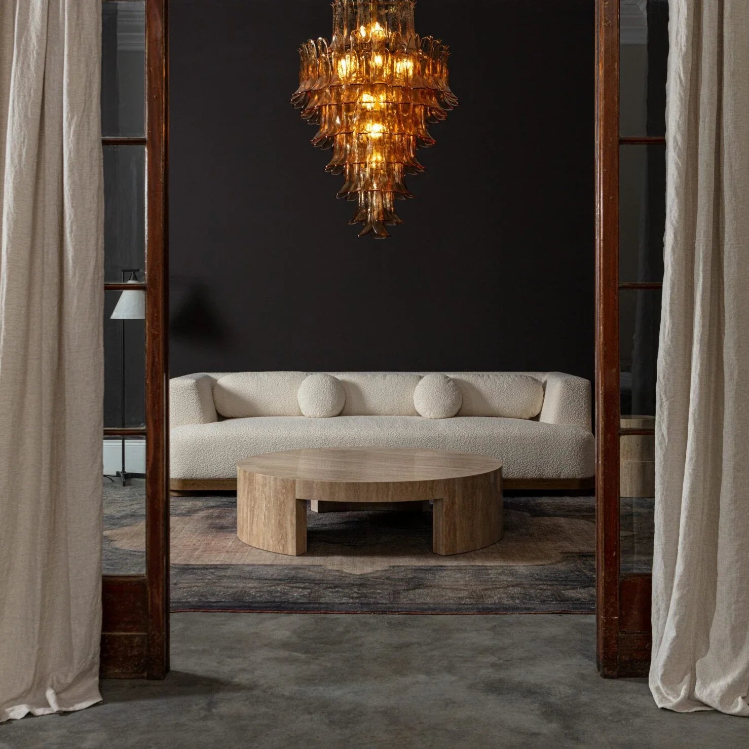 Amber Petalo Chandelier