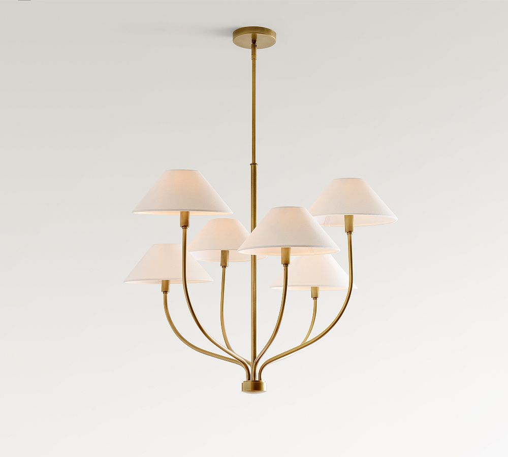 Chambers Metal Staggered Chandelier (36")