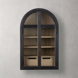 Hattie Wall Mounted Cabinet in Oak 24"W