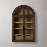 Hattie Wall Mounted Cabinet in Oak 24"W