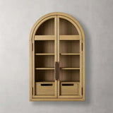 Hattie Wall Mounted Cabinet in Oak 24"W
