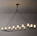 Onder Linear Milk Glass Chandelier 72"