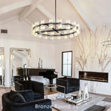Arcachona Led Round Chandelier For Crystal Cup 36" 48" 60" 72"D