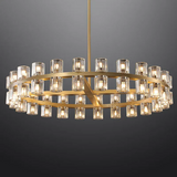 Arcachona Led Round Chandelier For Crystal Cup 36" 48" 60" 72"D