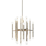 Bamboo Detail Brass Chandelier