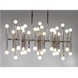 Metallic Bamboo Detail Chandelier