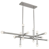 Lucite Accent Linear Chandelier