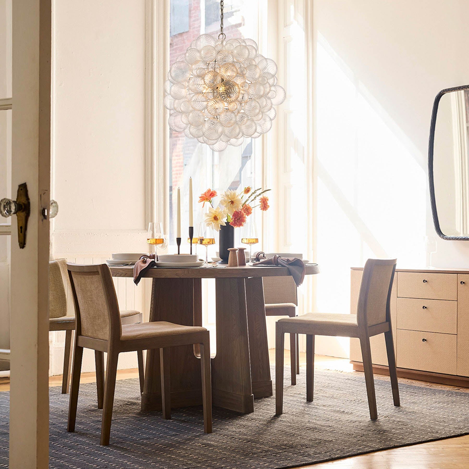 Spiral Bubble Chandelier