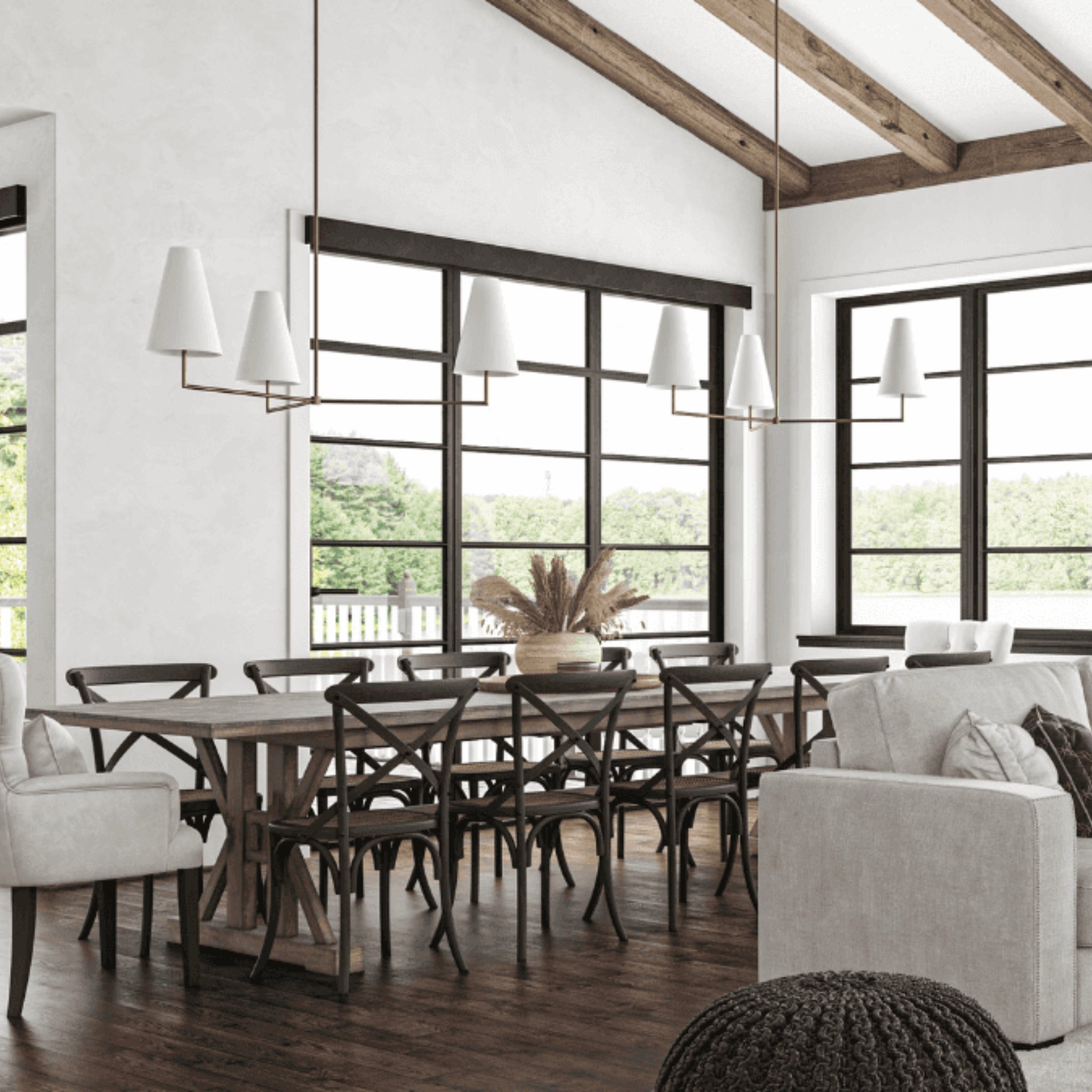 Parker 3 Arm Chandelier