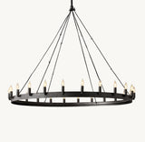 Camino Vintage Candelabra Round Chandelier 50"