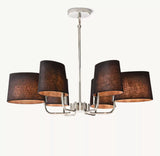 Martiau Round Linen Chandelier 36"