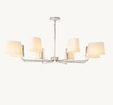 Martiau Round Linen Chandelier 60"