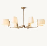 Martiau Round Linen Chandelier 60"