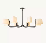 Martiau Round Linen Chandelier 60"