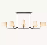 Martiau Linear Linen Chandelier 72"