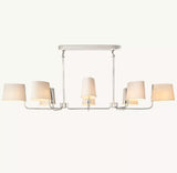 Martiau Linear Linen Chandelier 72"