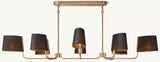 Martiau Linear Linen Chandelier 72"