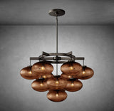 Cabrlet Oval Spherical Glass Luxury Chandelier
