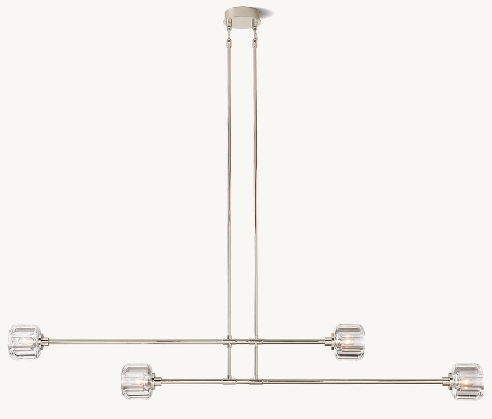 Demarety Mobile Linear Chandelier 72"