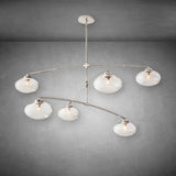 Cabrlet Oval Spherical Glass Luxury Chandelier