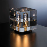 Glaxy Modern Square Crystal Table Lamp 6.6″H